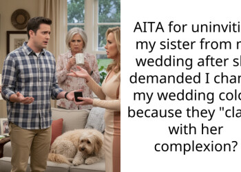 AITA for uninviting my sister from my wedding after she demanded I change my wedding colors because they “clash” with her complexion?