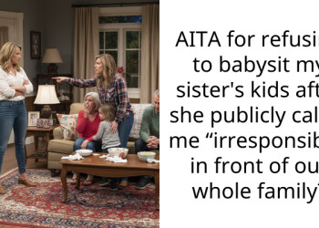 AITA for refusing to babysit my sister’s kids after she publicly called me “irresponsible” in front of our whole family?
