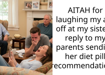 AITAH for laughing my a*s off at my sister’s reply to my parents sending her diet pill recommendations?