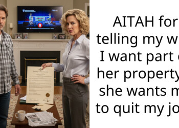 AITAH for telling my wife I want part of her property if she wants me to quit my job?