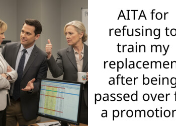 AITA for refusing to train my replacement after being pa*sed over for a promotion?