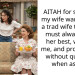 AITAH for saying if my wife wants to be a trad wife then she must always look her best, wait on me, and provide s*x without question when asked?