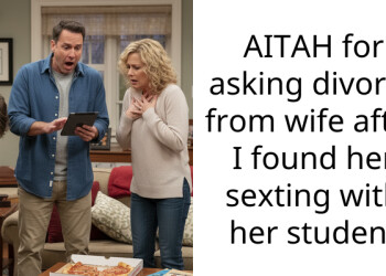 AITAH for asking divorce from wife after I found her s*xting with her student