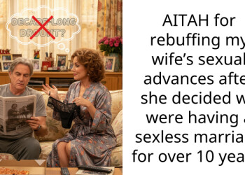 AITAH for rebuffing my wife’s s*xual advances after she decided we were having a s*xless marriage for over 10 years?