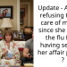 Update – AITA for refusing to take care of my wife since she caught the flu from having s*x with her affair partner ?