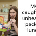 My daughters unhealthy packed lunch