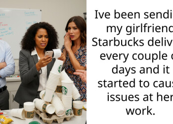 Ive been sending my girlfriend Starbucks delivery every couple of days and it started to cause issues at her work.