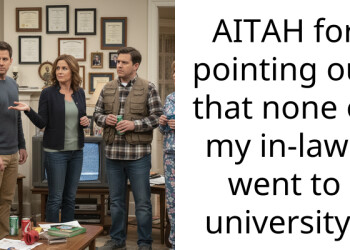 AITAH for pointing out that none of my in-laws went to university?