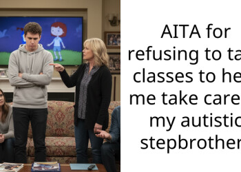 AITA for refusing to take cla*ses to help me take care of my autistic stepbrother?