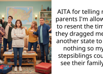 AITA for telling my parents I’m allowed to resent the times they dragged me to another state to do nothing so my stepsiblings could see their family?