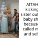 AITAH for kicking my sister out of my baby shower because she called me old and selfish ?