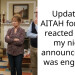 Update 2: AITAH for how I reacted when my niece announced she was engaged?