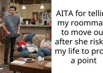 AITA for telling my roommate to move out after she risked my life to prove a point