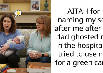 AITAH for naming my son after me after his dad ghosted me in the hospital & tried to use me for a green card?