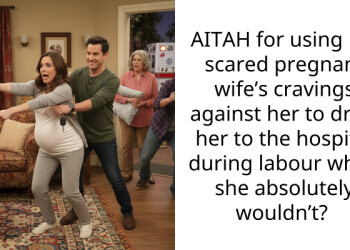 AITAH for using my scared pregnant wife’s cravings against her to drive her to the hospital during labour when she absolutely wouldn’t?