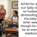 AITAH for dropping our baby off on my ex husband and demanding he take the baby every other week even though he wants to be an every other weekend dad