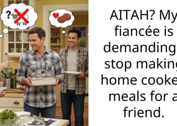 AITAH? My fiancée is demanding I stop making home cooked meals for a friend.