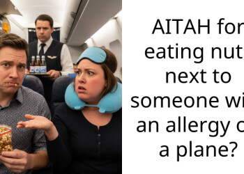 AITAH for eating nuts next to someone with an allergy on a plane?