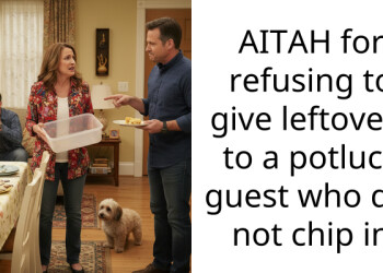 AITAH for refusing to give leftovers to a potluck guest who did not chip in