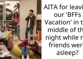 AITA for leaving our ‘BFFs Vacation’ in the middle of the night while my friends were asleep?