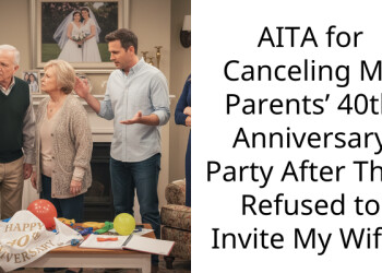 AITA for Canceling My Parents’ 40th Anniversary Party After They Refused to Invite My Wife?