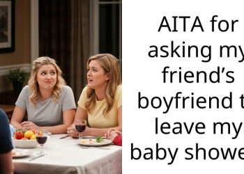 AITA for asking my friend’s boyfriend to leave my baby shower?