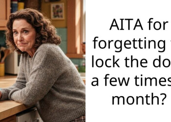 AITA for forgetting to lock the door a few times a month?