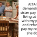 Redditor Refuses To Pay Rent Until Their Sister Starts Doing The Same