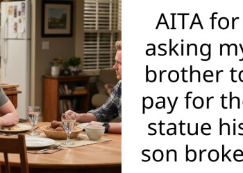 AITA for asking my brother to pay for the statue his son broke?