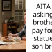 AITA for asking my brother to pay for the statue his son broke?