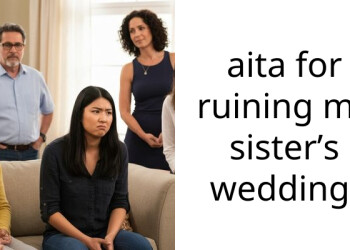aita for ruining my sister’s wedding.