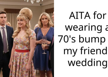 AITA for wearing a 70’s b*mp to my friends wedding