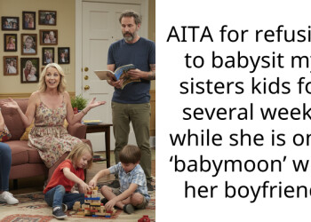 AITA for refusing to babysit my sisters kids for several weeks while she is on a ‘babymoon’ with her boyfriend