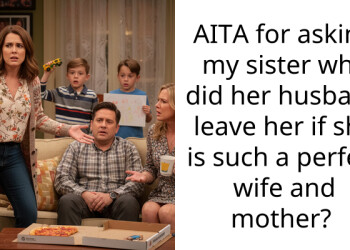 AITA for asking my sister why did her husband leave her if she is such a perfect wife and mother?