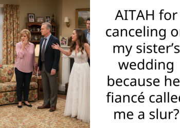 AITAH for canceling on my sister’s wedding because her fiancé called me a slur?