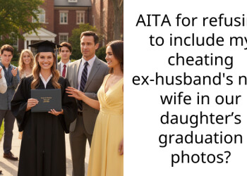 AITA for refusing to include my cheating ex-husband’s new wife in our daughter’s graduation photos?