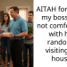 AITAH for telling my boss I am not comfortable with him randomly visiting my house?