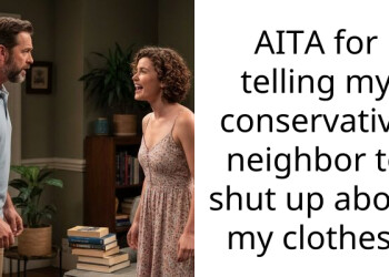 AITA for telling my conservative neighbor to shut up about my clothes?