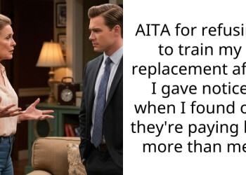 AITA for refusing to train my replacement after I gave notice when I found out they’re paying her more than me?