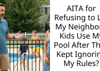 AITA for Refusing to Let My Neighbor’s Kids Use My Pool After They Kept Ignoring My Rules?