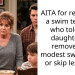 AITA for reporting a swim teacher who told my daughter to remove her modest swimwear or skip lessons?