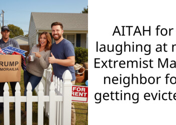 AITAH for laughing at my Ex****ist Maga neighbor for getting evicted.