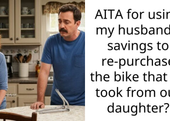 AITA for using my husband’s savings to re-purchase the bike that he took from our daughter?