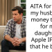 My husband broke our daughter’s new phone so I took his money to replace it
