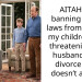 AITAH for banning my in laws from seeing my children and threatening my husband with divorce if he doesn’t agree?