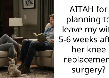 AITAH for planning to leave my wife 5-6 weeks after her knee replacement surgery?