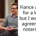 Fiance asked for a loan; but I want an agreement notarized.