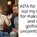 AITA for calling out my friend for making me and my girlfriend uncomfortable