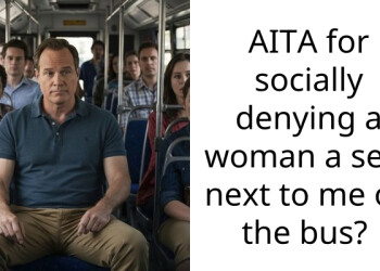 AITA for socially denying a woman a seat next to me on the bus?