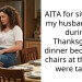 AITA for sitting on my husband’s lap during Thanksgiving dinner because all chairs at the table were taken?